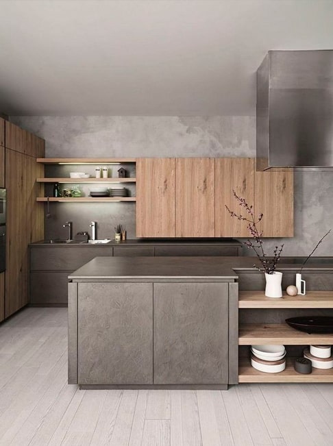 мебельные фасады из каменного шпона