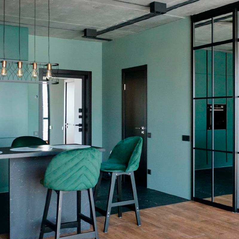 Кухня в квартире-студии на заказ