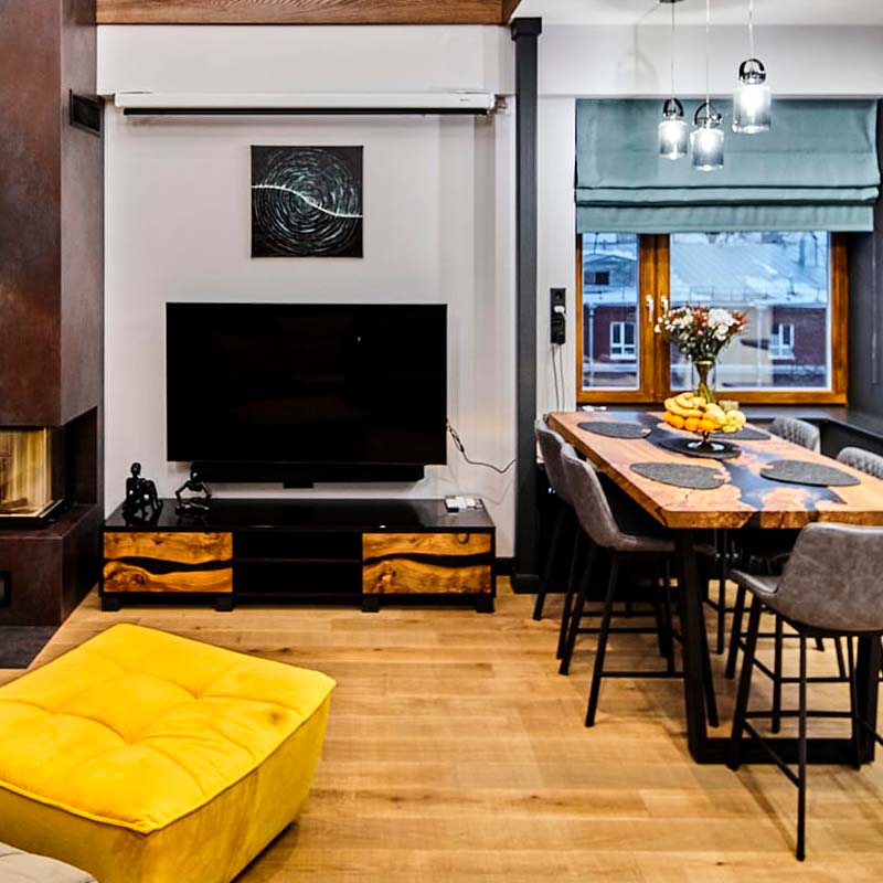 Высокая П-образная кухня