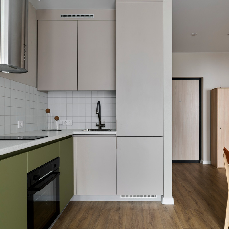 Меблировка квартиры - Зеленая кухня