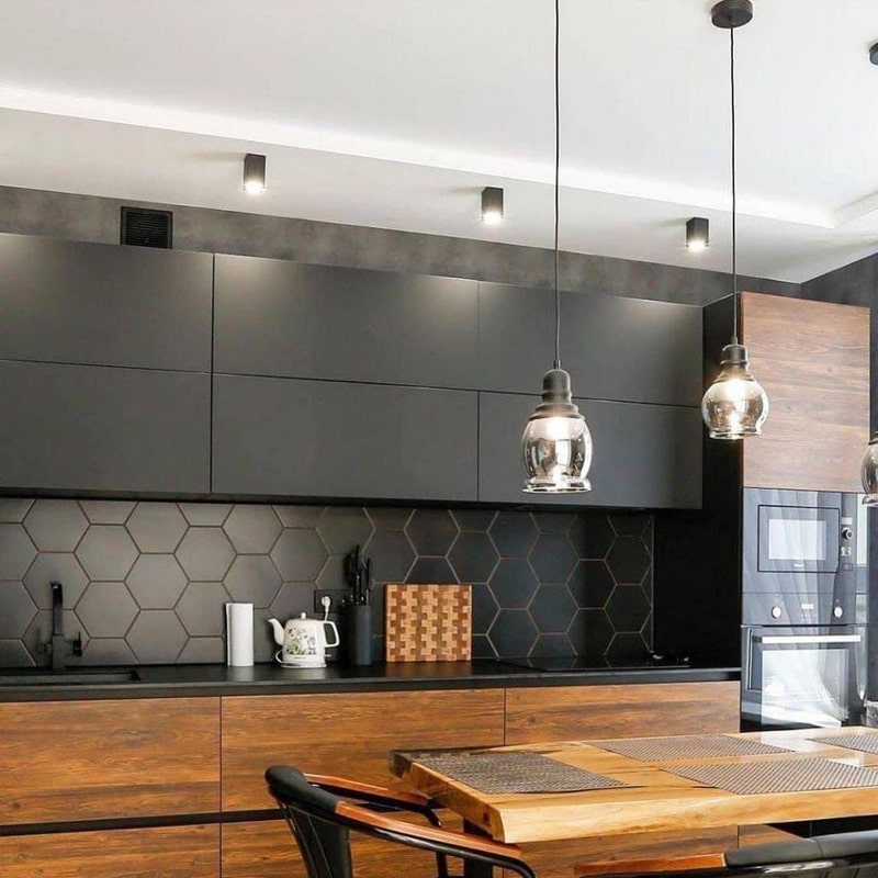 Кухня в черном цвете - стильно и современно